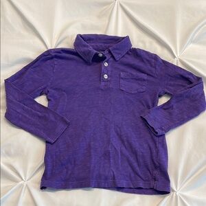 Crewcuts Purple Long Sleeve Polo for Kids
